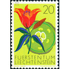 flowers  - Liechtenstein 1970 - 20 Rappen