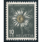 flowers  - Switzerland 1943 - 10 Rappen