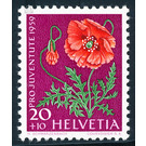 flowers  - Switzerland 1959 - 20 Rappen