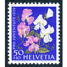 flowers  - Switzerland 1959 - 50 Rappen