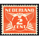 Flying dove WATERMARK - Netherlands 1934 - 2