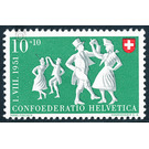 folklore  - Switzerland 1951 - 10 Rappen