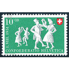 folklore  - Switzerland 1951 - 10 Rappen