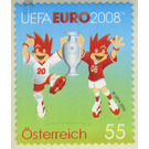 Football Championship  - Austria / II. Republic of Austria 2008 - 55 Euro Cent