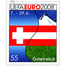 Football Championship  - Austria / II. Republic of Austria 2008 - 55 Euro Cent