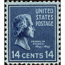 Franklin Pierce (1804-1869), 14th President of the U.S.A. - United States of America 1938