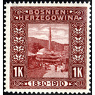 Freimarke  - Austria / k.u.k. monarchy / Bosnia Herzegovina 1910 - 1 Krone
