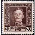 Freimarke  - Austria / k.u.k. monarchy / Bosnia Herzegovina 1917 - 20 Heller