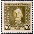 Freimarke  - Austria / k.u.k. monarchy / Bosnia Herzegovina 1917 - 40 Heller