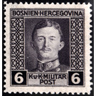 Freimarke  - Austria / k.u.k. monarchy / Bosnia Herzegovina 1917 - 6 Heller
