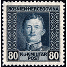 Freimarke  - Austria / k.u.k. monarchy / Bosnia Herzegovina 1917 - 80 Heller