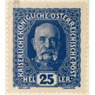 Freimarke  - Austria / k.u.k. monarchy / Empire Austria 1916 - 25 Heller
