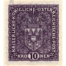 Freimarke  - Austria / k.u.k. monarchy / Empire Austria 1918 - 10 Krone