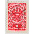 Freimarke  - Austria / Republic of German Austria / German-Austria 1919 - 1 Krone
