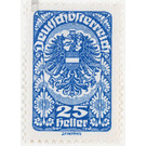 Freimarke  - Austria / Republic of German Austria / German-Austria 1919 - 25 Heller