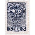 Freimarke  - Austria / Republic of German Austria / German-Austria 1919 - 3 Heller