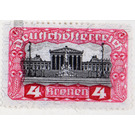 Freimarke  - Austria / Republic of German Austria / German-Austria 1919 - 4 Krone