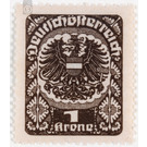 Freimarke  - Austria / Republic of German Austria / German-Austria 1920 - 1 Krone