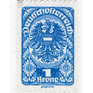 Freimarke  - Austria / Republic of German Austria / German-Austria 1920 - 1 Krone