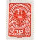 Freimarke  - Austria / Republic of German Austria / German-Austria 1920 - 10 Heller