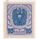 Freimarke  - Austria / Republic of German Austria / German-Austria 1920 - 10 Krone