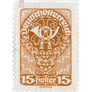 Freimarke  - Austria / Republic of German Austria / German-Austria 1920 - 15 Heller