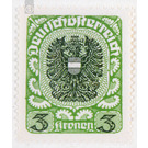 Freimarke  - Austria / Republic of German Austria / German-Austria 1920 - 3 Krone