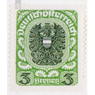Freimarke  - Austria / Republic of German Austria / German-Austria 1920 - 3 Krone