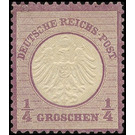 Freimarkenserie  - Germany / Deutsches Reich 1872 - 0.25 Groschen