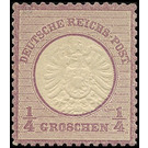 Freimarkenserie  - Germany / Deutsches Reich 1872 - 0.25 Groschen