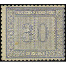 Freimarkenserie  - Germany / Deutsches Reich 1872 - 30 Groschen