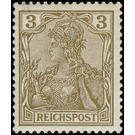 Freimarkenserie  - Germany / Deutsches Reich 1900 - 3 Pfennig