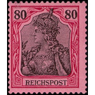 Freimarkenserie  - Germany / Deutsches Reich 1900 - 80 Pfennig
