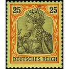 Freimarkenserie  - Germany / Deutsches Reich 1902 - 25 Pfennig