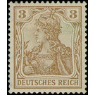Freimarkenserie  - Germany / Deutsches Reich 1902 - 3 Pfennig