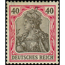 Freimarkenserie  - Germany / Deutsches Reich 1902 - 40 Pfennig