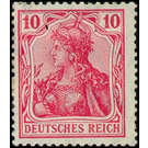 Freimarkenserie  - Germany / Deutsches Reich 1905 - 10 Pfennig