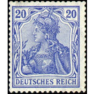 Freimarkenserie  - Germany / Deutsches Reich 1905 - 20 Pfennig