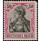 Freimarkenserie  - Germany / Deutsches Reich 1906 - 50 Pfennig