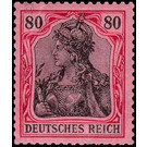 Freimarkenserie  - Germany / Deutsches Reich 1906 - 80 Pfennig