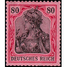 Freimarkenserie  - Germany / Deutsches Reich 1906 - 80 Pfennig