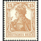 Freimarkenserie  - Germany / Deutsches Reich 1916 - 15 Pfennig