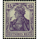 Freimarkenserie  - Germany / Deutsches Reich 1917 - 15 Pfennig