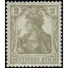 Freimarkenserie  - Germany / Deutsches Reich 1918 - 2 Pfennig