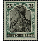 Freimarkenserie  - Germany / Deutsches Reich 1919 - 75 Pfennig