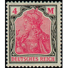 Freimarkenserie  - Germany / Deutsches Reich 1920 - 4 Mark