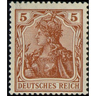 Freimarkenserie  - Germany / Deutsches Reich 1920 - 5 Pfennig
