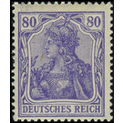 Freimarkenserie  - Germany / Deutsches Reich 1920 - 80 Pfennig