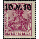 Freimarkenserie  - Germany / Deutsches Reich 1921 - 10 Mark