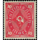 Freimarkenserie  - Germany / Deutsches Reich 1922 - 10 Mark